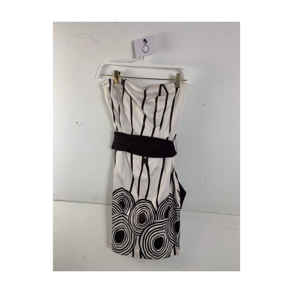 Anthropologie Eva Franco Strapless White Mini Cocktail Dress